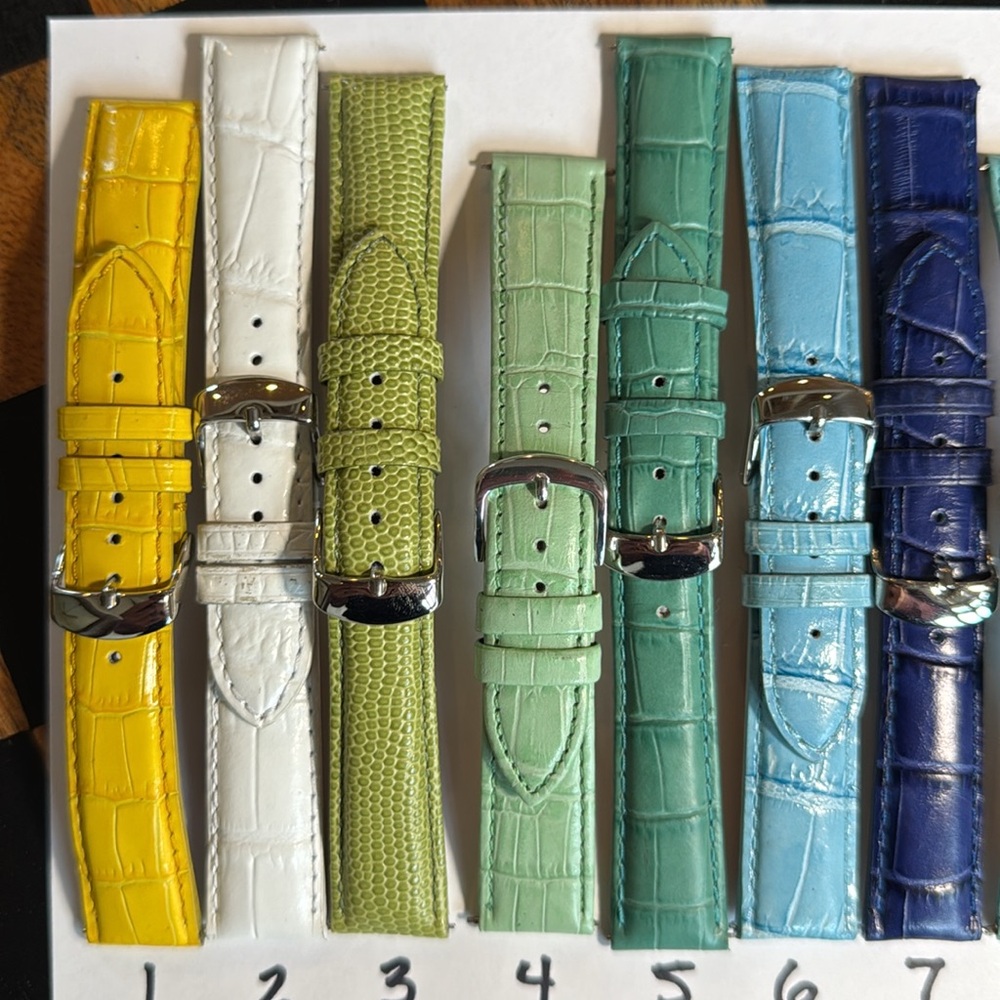 Genuine Leather Croc Watch Band Strap 18mm - Picture 2 of 9